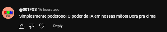 Depoimento de aluno