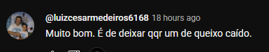 Depoimento de aluno