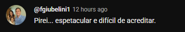 Depoimento de aluno